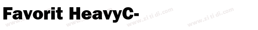 Favorit HeavyC字体转换